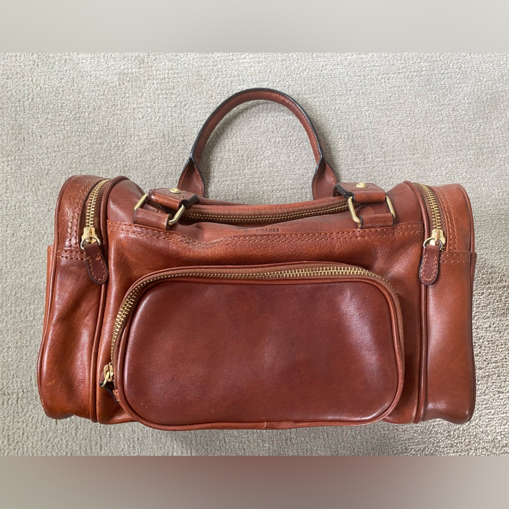 Genuine Italian Leather Mini Weekender Handbag 👜